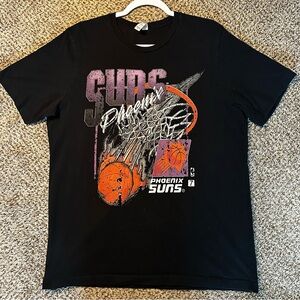 Bella Canvas Black Phoenix Suns Graphic Tee with Orange and Purple Accents
